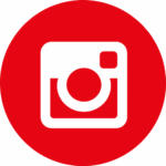 Instagram Kamera Logo auf rotem Hintergrund